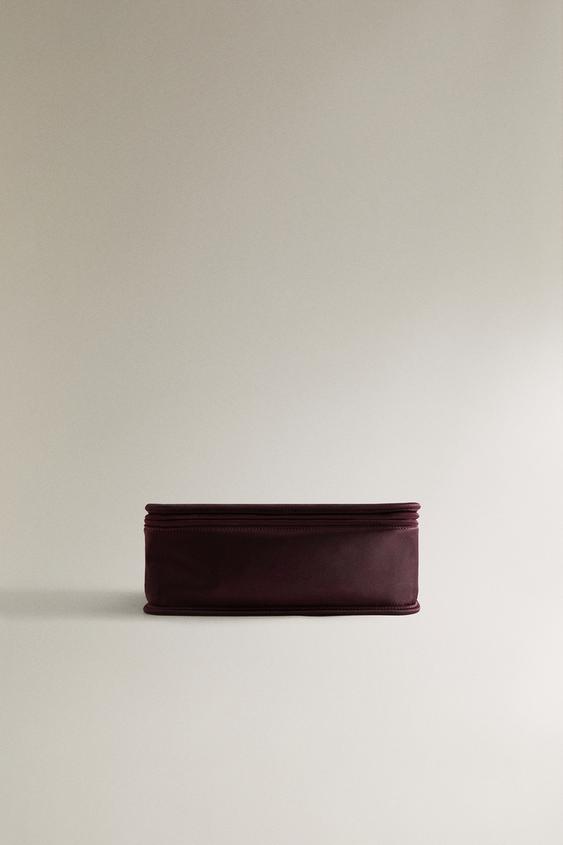 SATEEN OBJECT HOLDER WASH BAG - Bordó | ZARA Magyarország / Hungary
