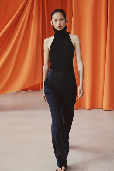 ZW COLLECTION PINSTRIPED TROUSERS - striped by Zara