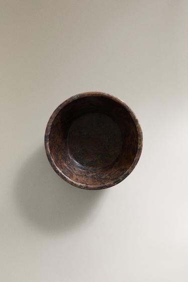 DECORATIVE STONE BOWL - Brown by Zara - Image 3