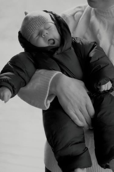 Zara CONVERTIBLE NYLON FOOTIE ROMPER - Eggplant