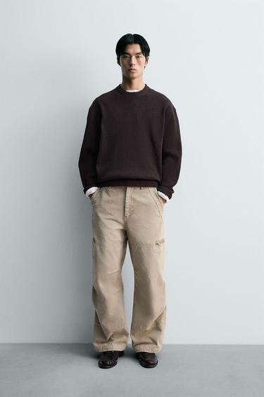 RELAXED FIT CHENILLE SWEATER - Chocolate by Zara - Image 0