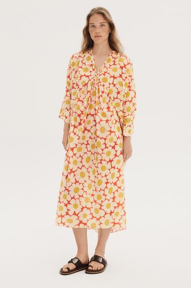 KAFTANJURK MET BLOEMENPRINT LIMITED EDITION - Print van Zara