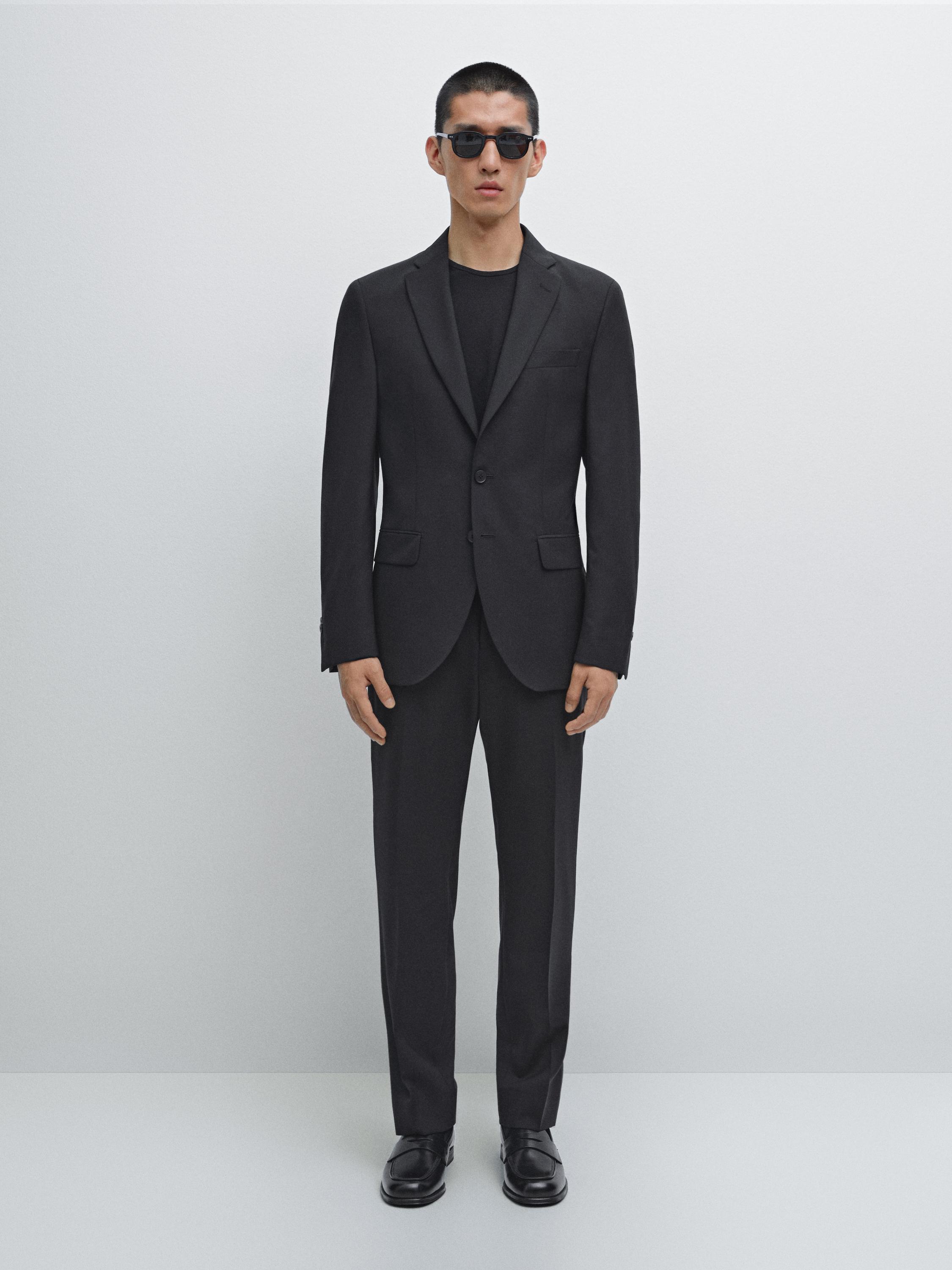 100% wool suit blazer