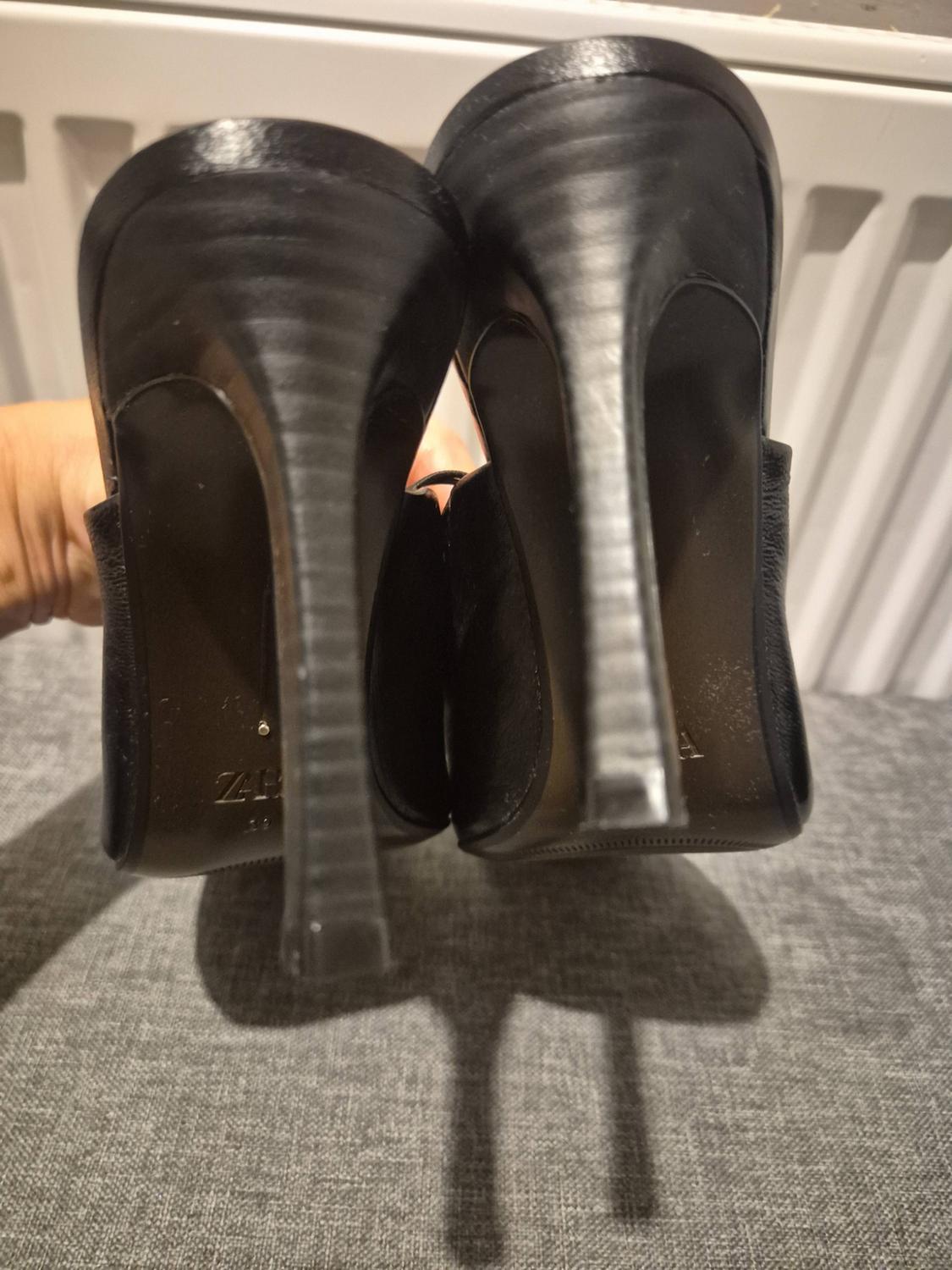 LEATHER MULE HEELED SHOES - Image 8
