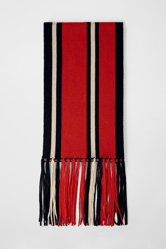 STRIPED SCARF BOBBY GILLESPIE X ZARA
