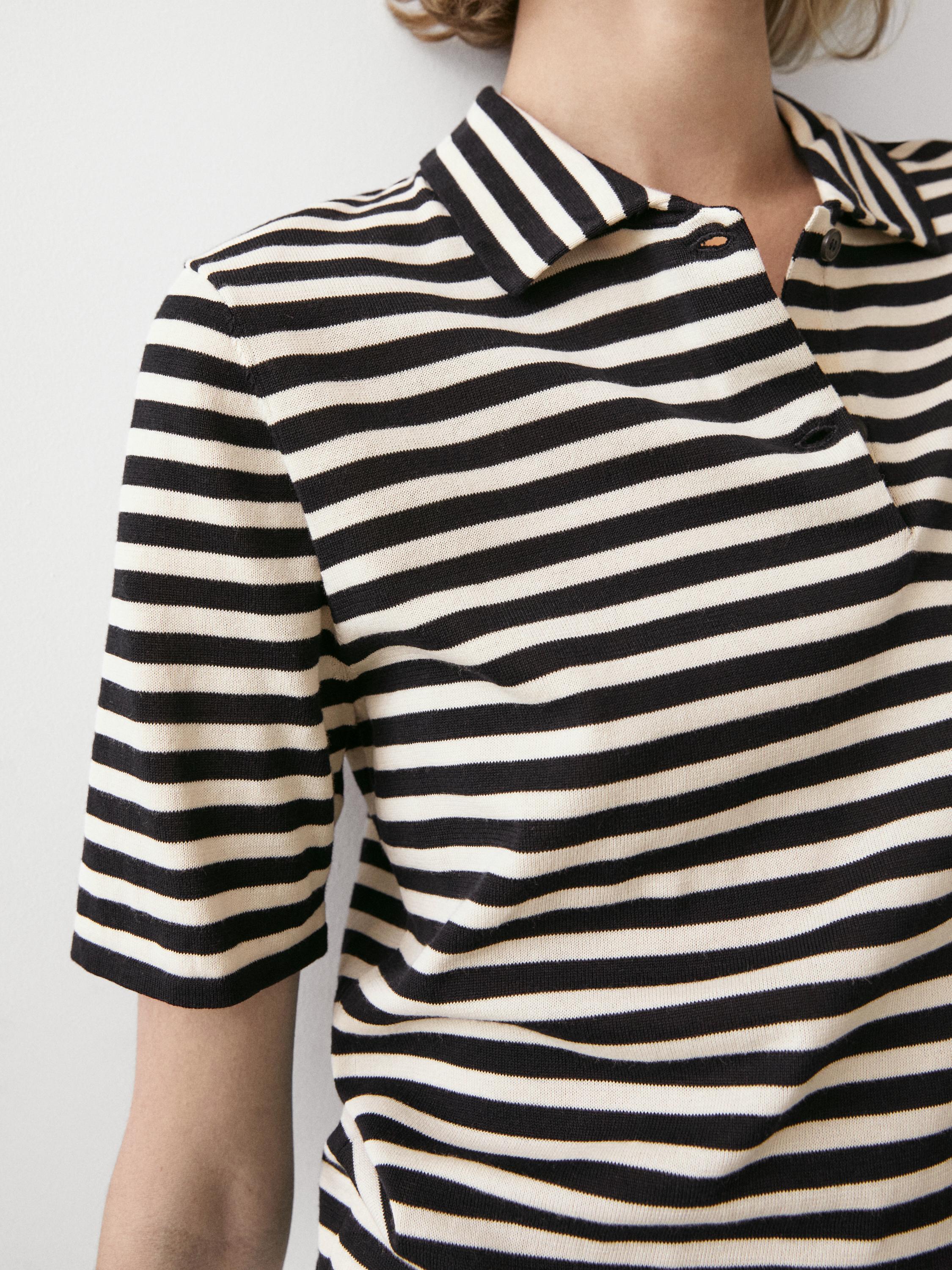 Polo en maille avec poche