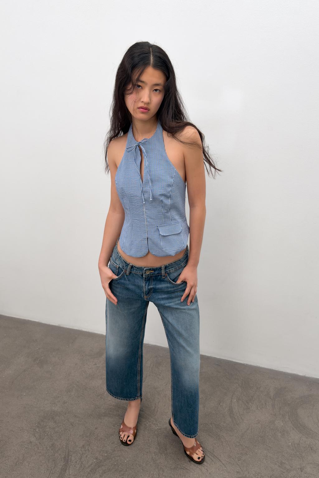 GINGHAM HALTER TOP - image 2
