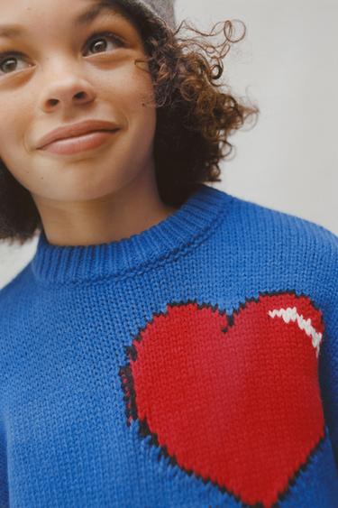 HELLO KITTY © SANRIO KNIT JUMPER - Bluish by Zara