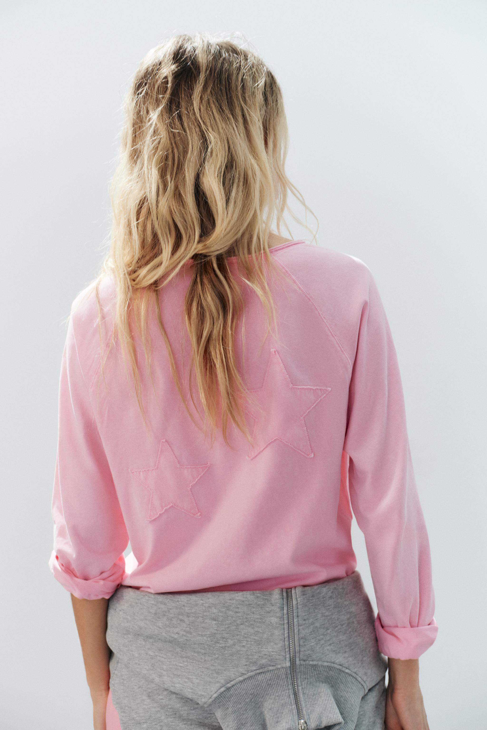 T-SHIRT EFFET DÉLAVÉ À BRODERIES