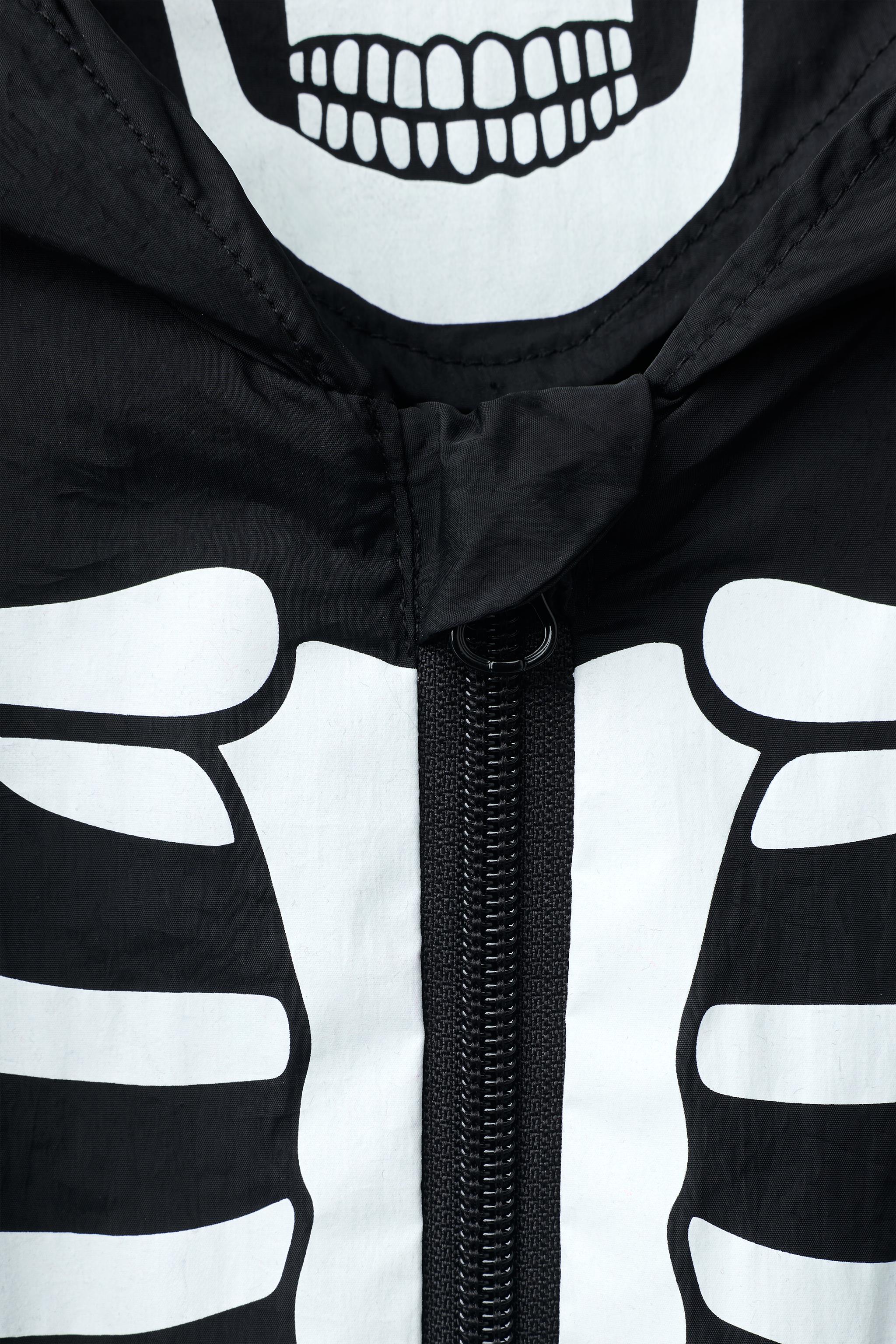 GLOW-IN-THE-DARK SKELETON JUMPSUIT COSTUME
