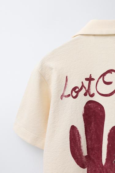 CHEMISE IMPRIMÉE OASIS - Écru de Zara - Image 3