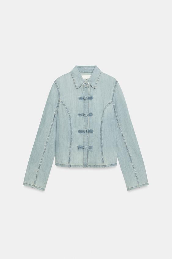 CAMISA NUDOS - Azul de Zara - Imagen 0