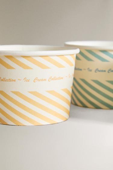 LOT POTS À GLACE RAYURES (LOT DE 8) - Vert / Bleu de Zara - Image 2