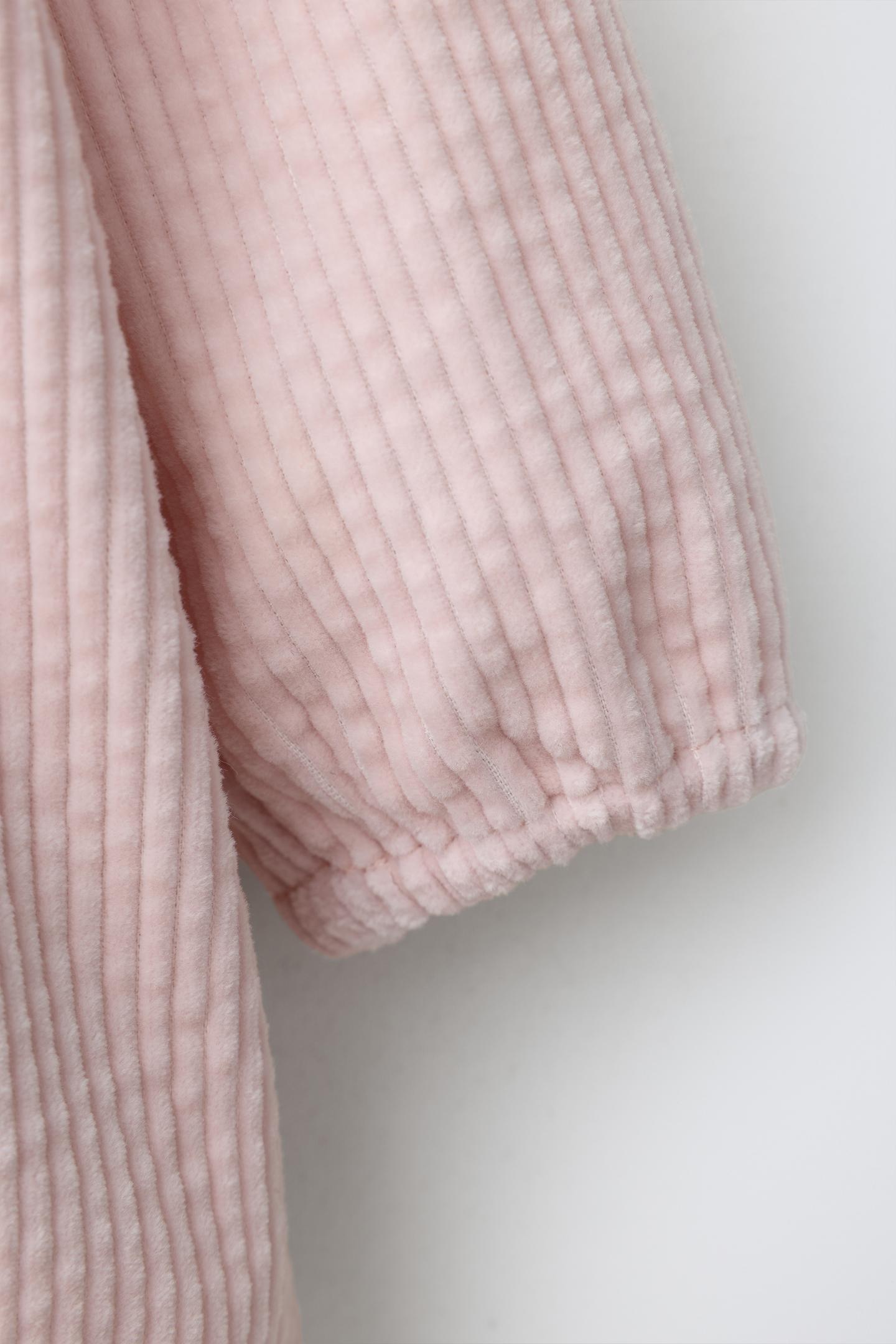 Детское платье Zara Embroidered Corduroy, цвет: Пастельный розовый — фото 4