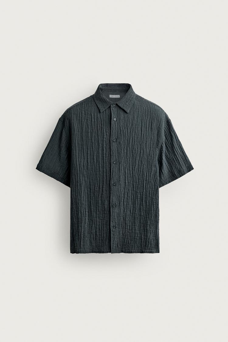RELAXED FIT TEXTURED SHIRT