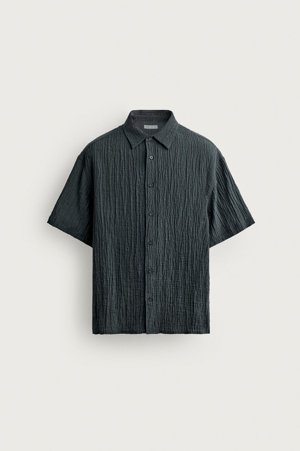 RELAXED FIT TEXTURED SHIRT