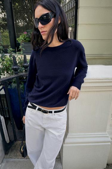 SOFT TOUCH KNIT SWEATER — Navy blue 2