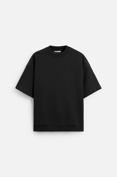 سويت شيرت INTERLOCK تقني - أسود by Zara