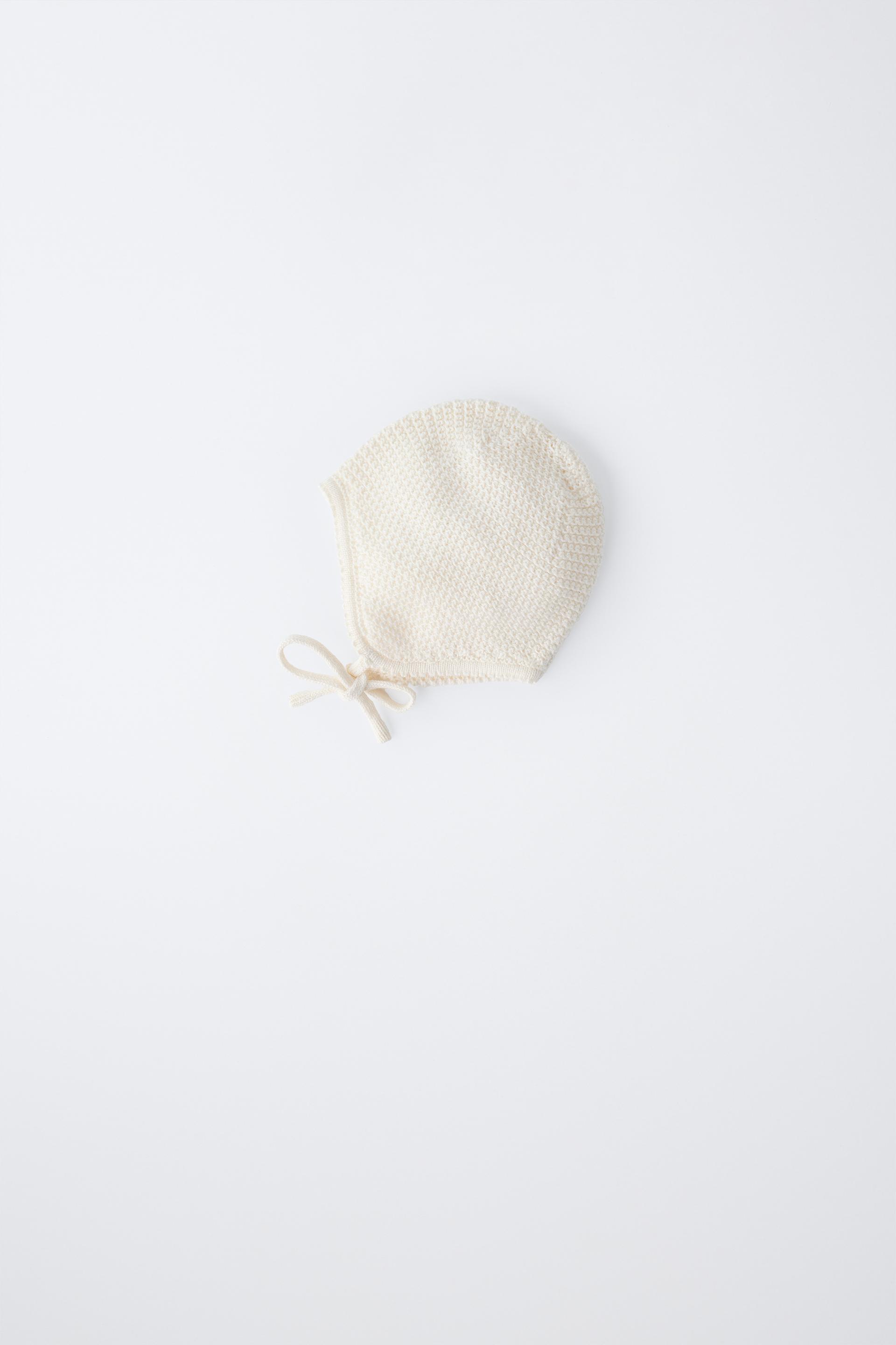Textured Cotton And Silk Bonnet