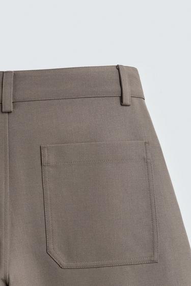 BALLOON FIT PLEATED TROUSERS - Mink by Zara - Image 9