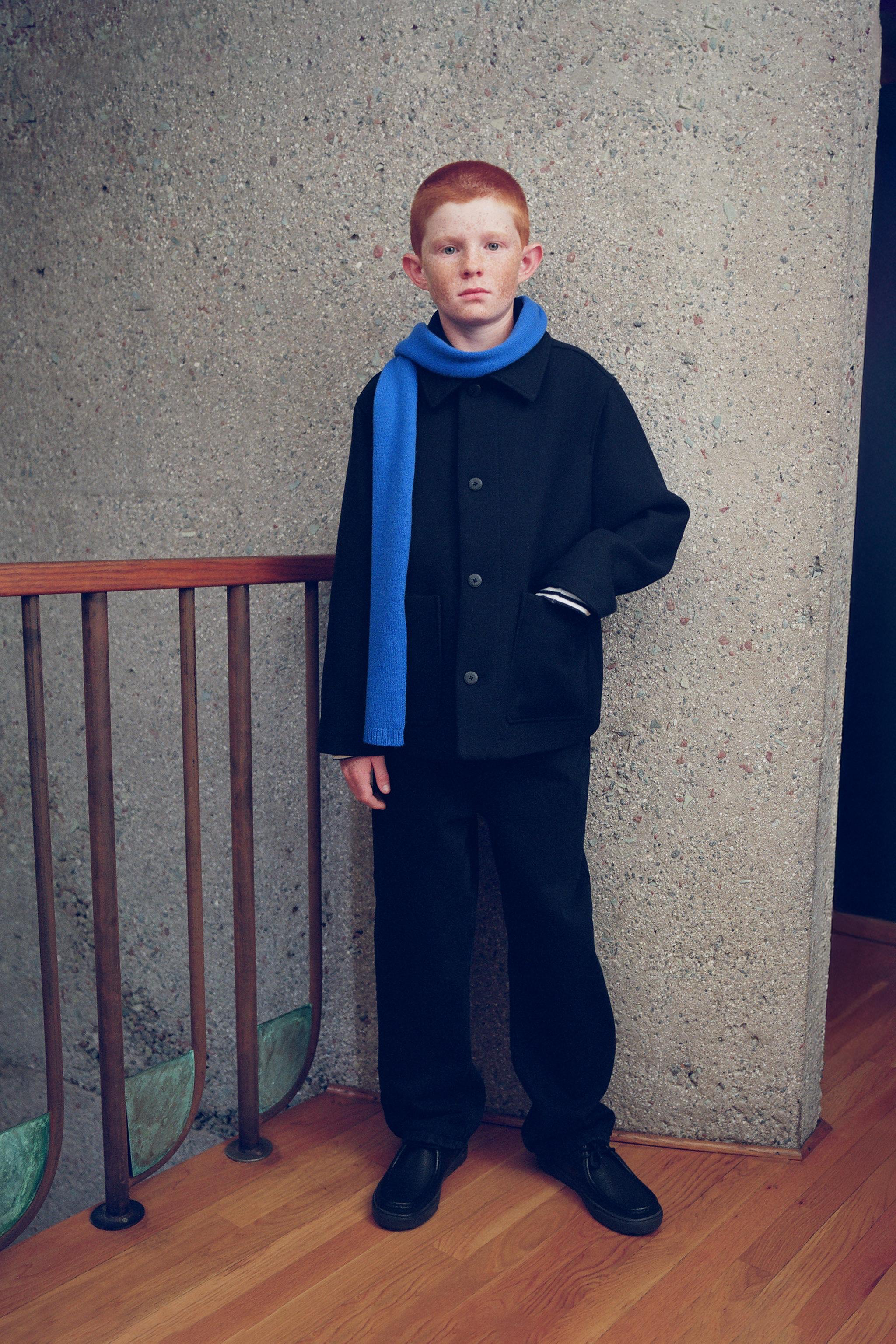 CROPPED WOOL CLOTH JACKET