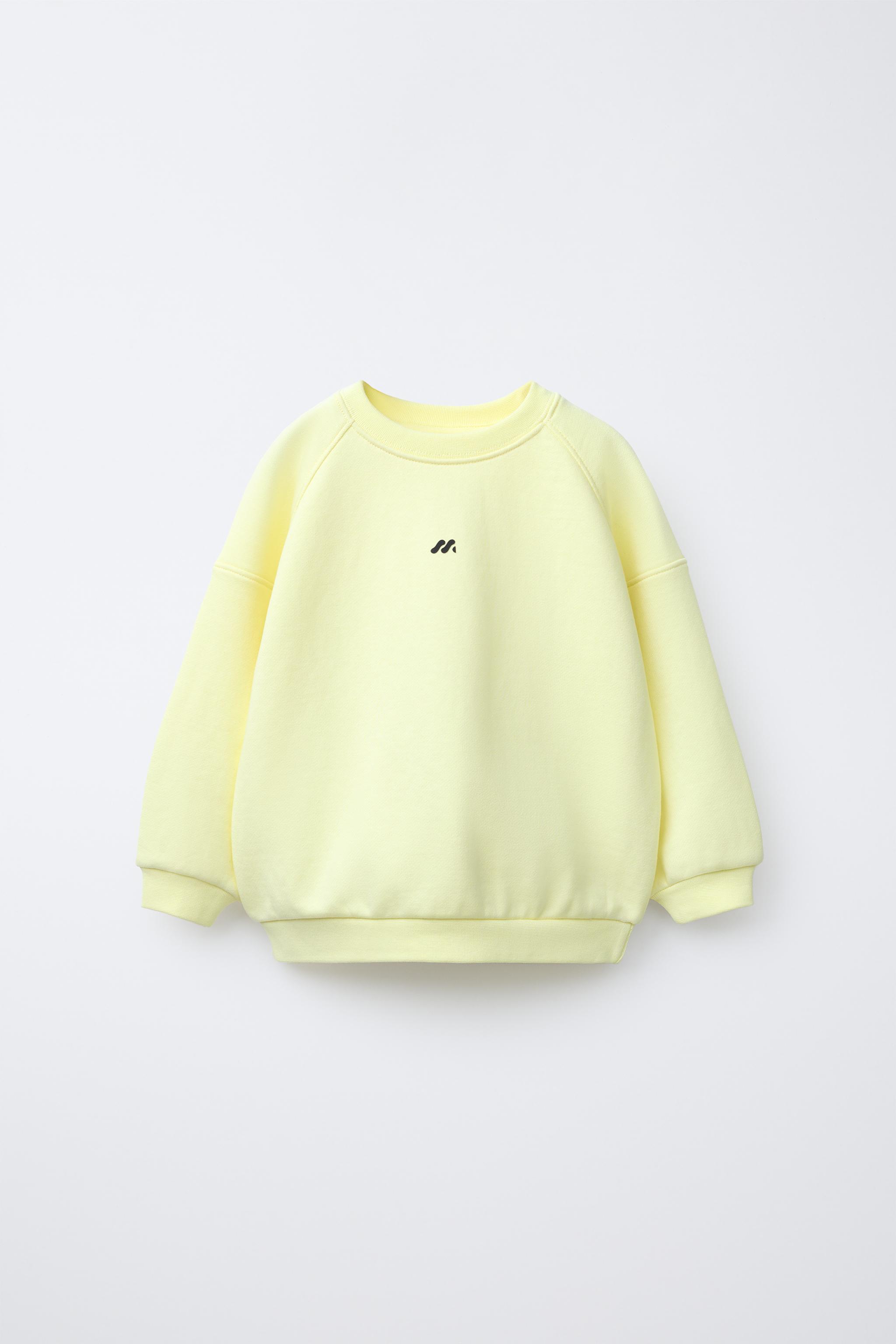 LOGO SWEATSHIRT - Bright yellow | ZARA United States