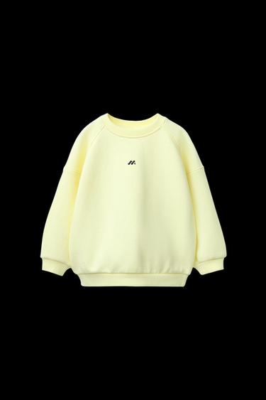 Zara LOGO SWEATSHIRT - Bright yellow - Image 0