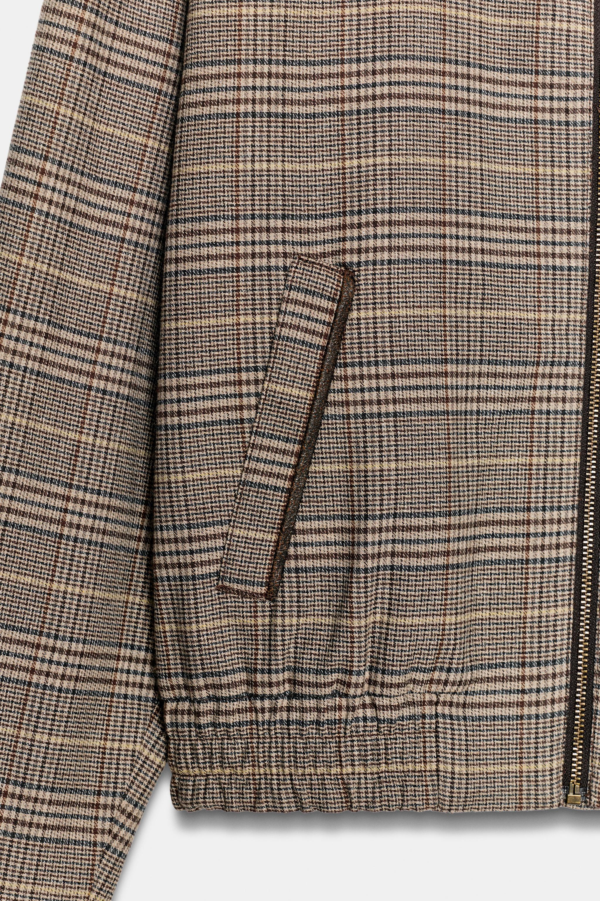 COMBINED CHECKERED BOMBER JACKET
