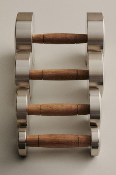 OAK WOOD AND STEEL DUMBBELL - P by Zara