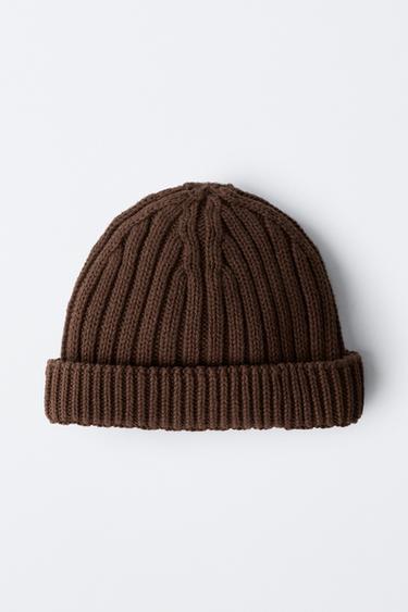 CHUNKY KNIT BEANIE - Brown by Zara - Image 2