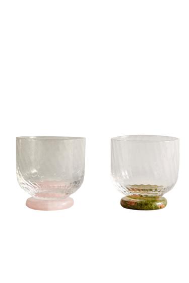 MARBLE SHOT GLASS SET - Transparent by Zara