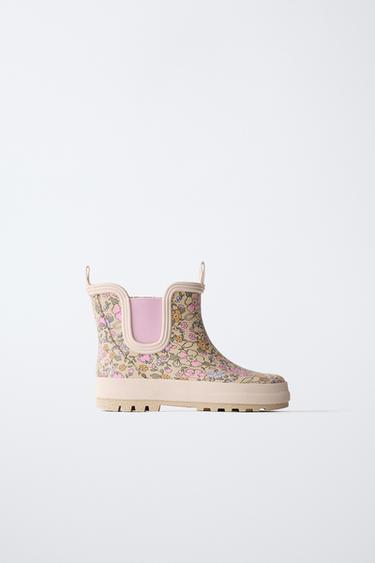 FLORAL WELLIES - Ecru White by Zara