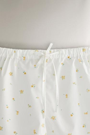 FLORAL COTTON SHORTS - White by Zara - Image 2