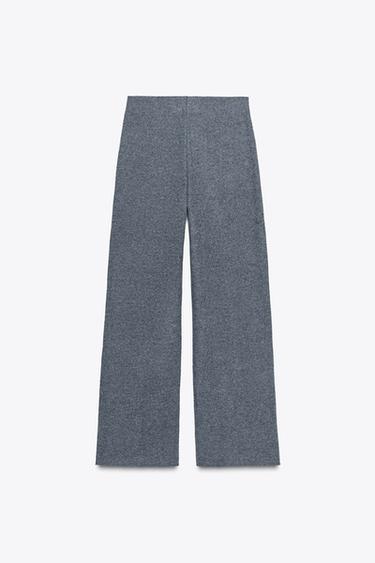 SOFT-TOUCH PALAZZO TROUSERS - Mid-grey by Zara - Image 3