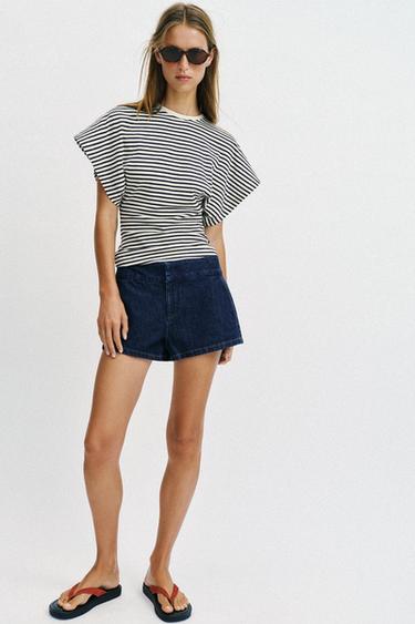 ÁO PHÔNG KẺ NGANG DÁNG ÔM - Stripes từ Zara - Hình ảnh 0