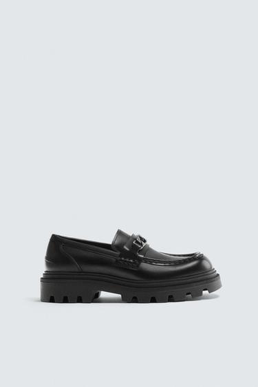 MOCASÍN APLIQUE - Negro de Zara