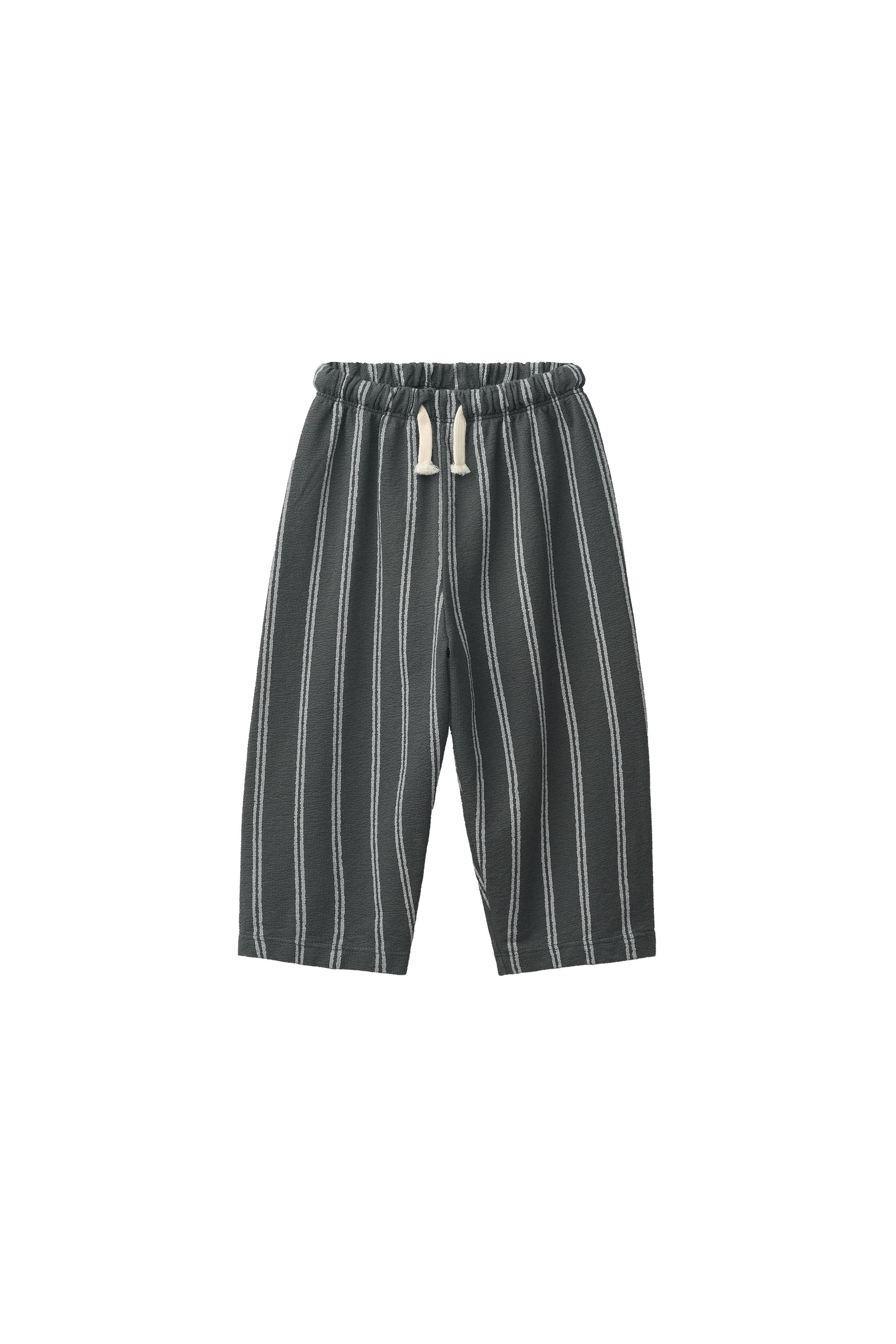RELAXED STRIPED TROUSERS - Anthracite grey | ZARA Singapore