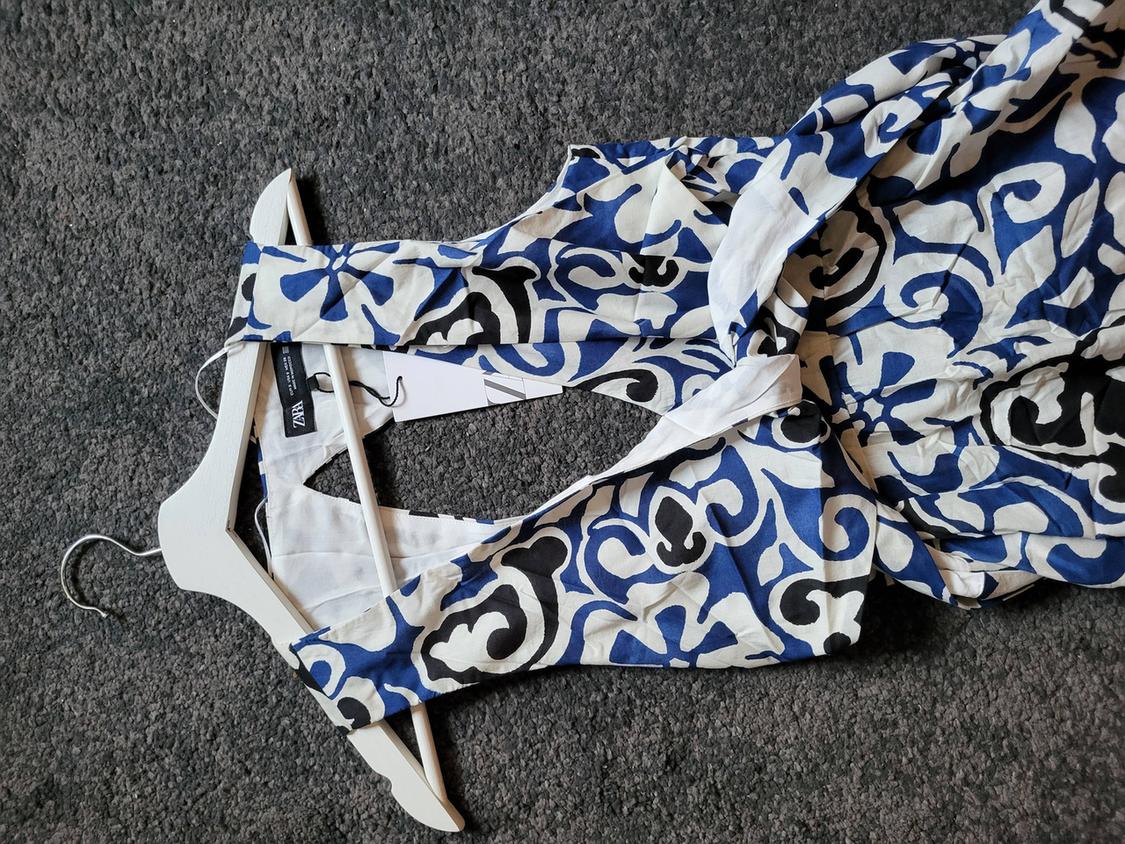 PRINTED CROSSOVER DRESS - Image 3