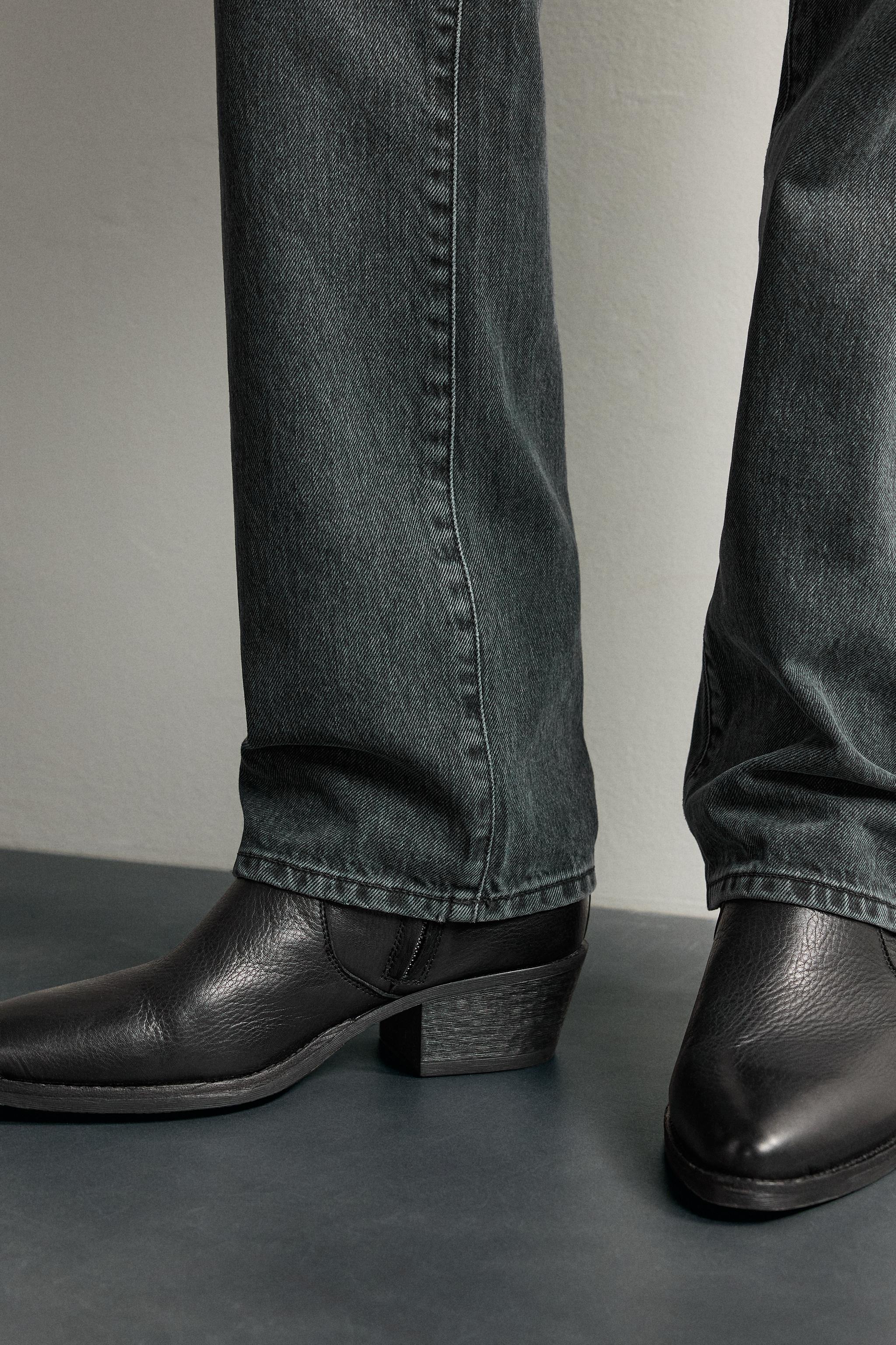 Zara DÜŞÜK BEL SLIM STRAIGHT FIT JEAN görsel 6