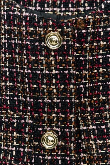 GILET STRUCTURÉ CEINTURE - Multicolore de Zara - Image 8