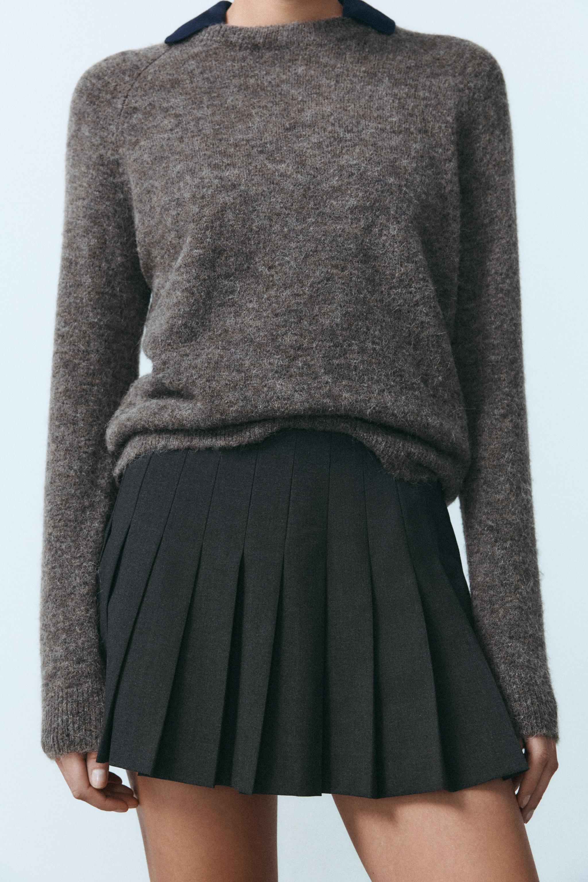 PLEATED SKORT - Mid-gray | ZARA United States