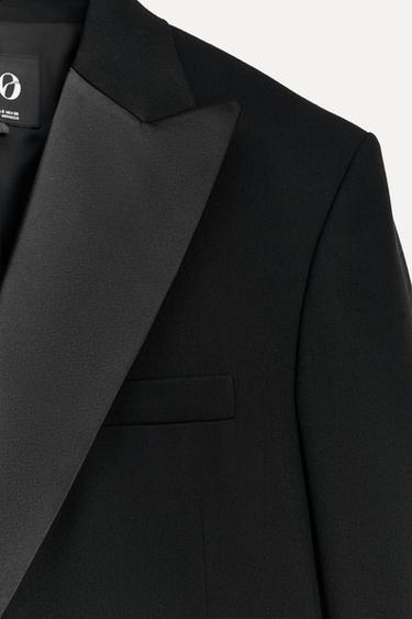 CONTRAST DOUBLE-BREASTED BLAZER 50TH ANNIVERSARY - Black by Zara - Image 3