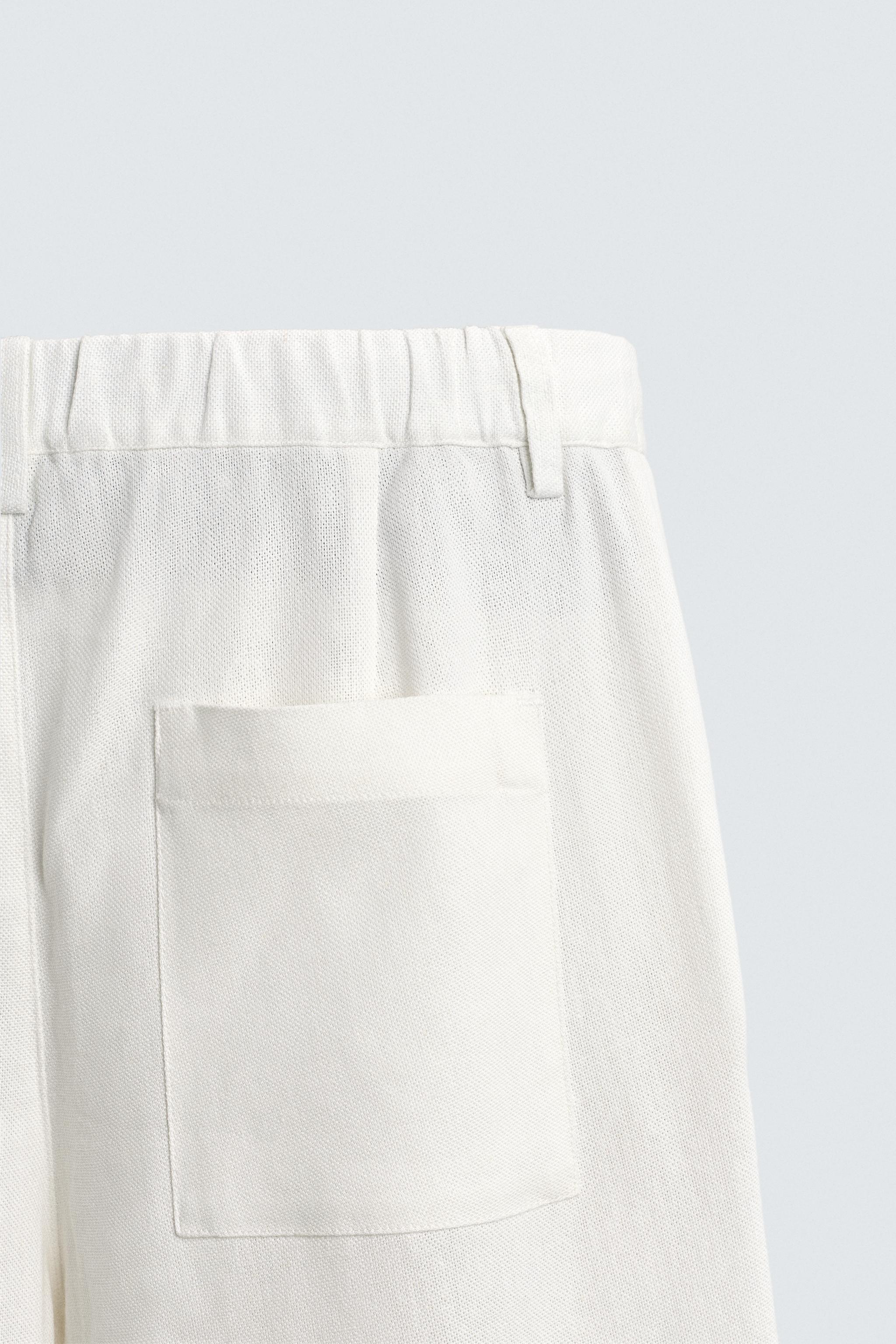 PANTALON COUPE DÉCONTRACTÉE EN VISCOSE ET CHANVRE