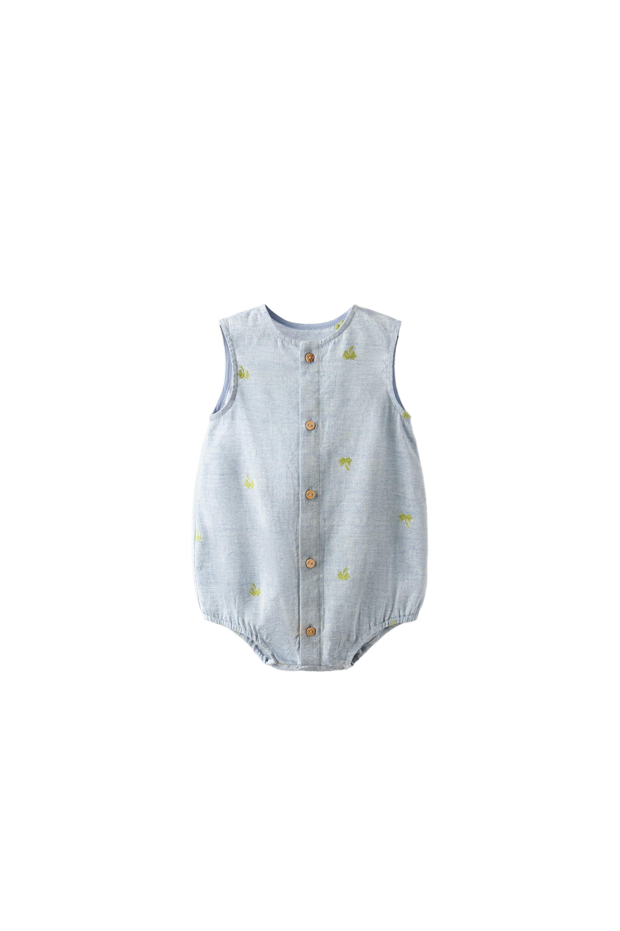 HTF Zara embroidered orders romper 2-3