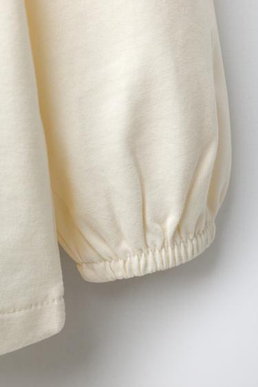 HAUT À COL CLAUDINE BRODÉ - Bleu marine / Blanc de Zara - Image 2