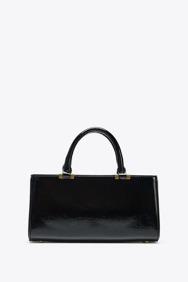 TEXTURED HANDBAG - Black by Zara