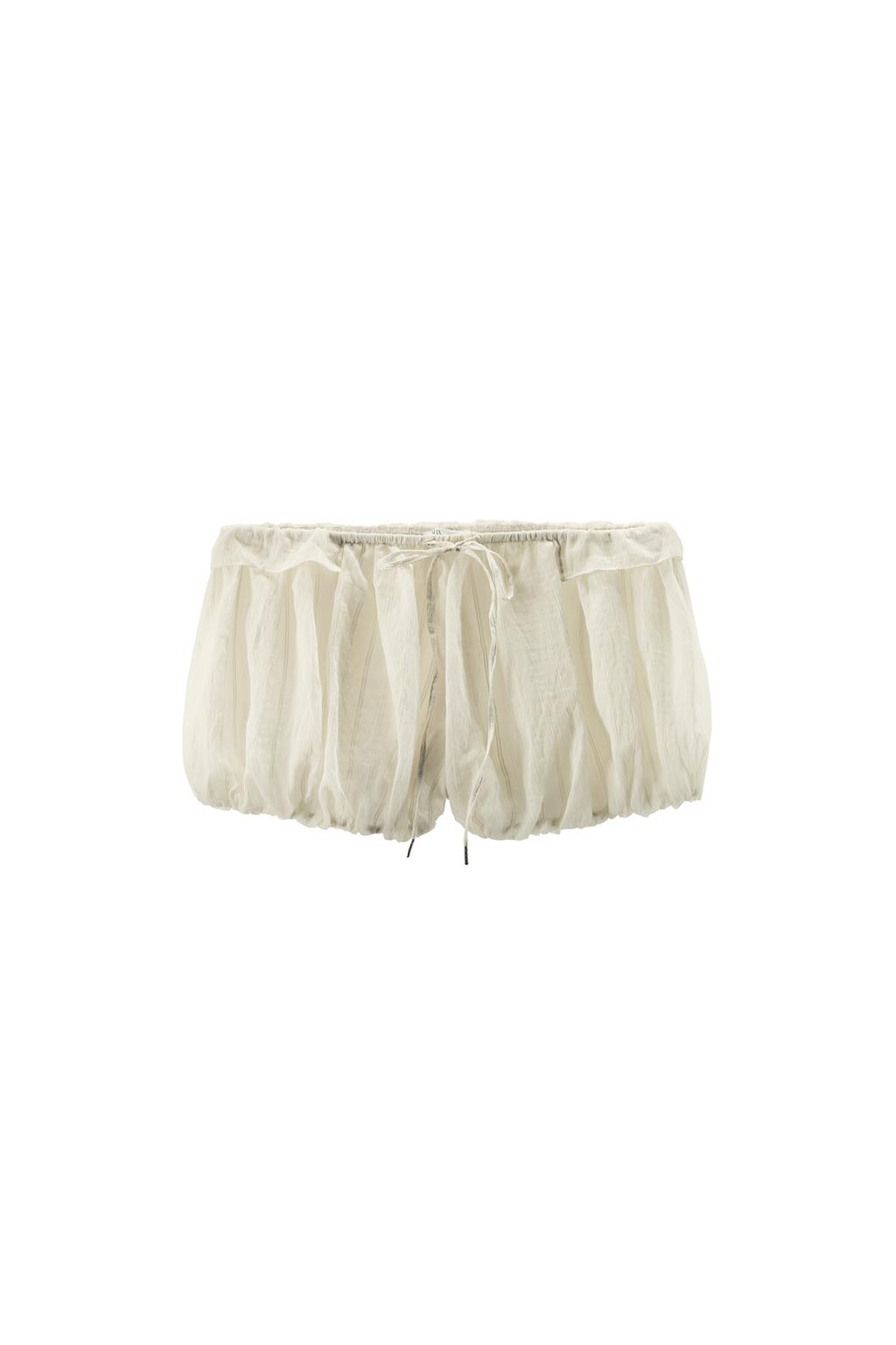 RUFFLED STRIPED BLOOMER SHORTS - image 3