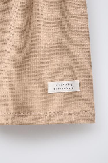 AGES 6-14/ PLAIN TEXTURED PYJAMAS - Caramel by Zara - Image 7