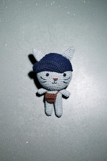 SLEUTELHANGER BEDEL KATJE - Grijs van Zara