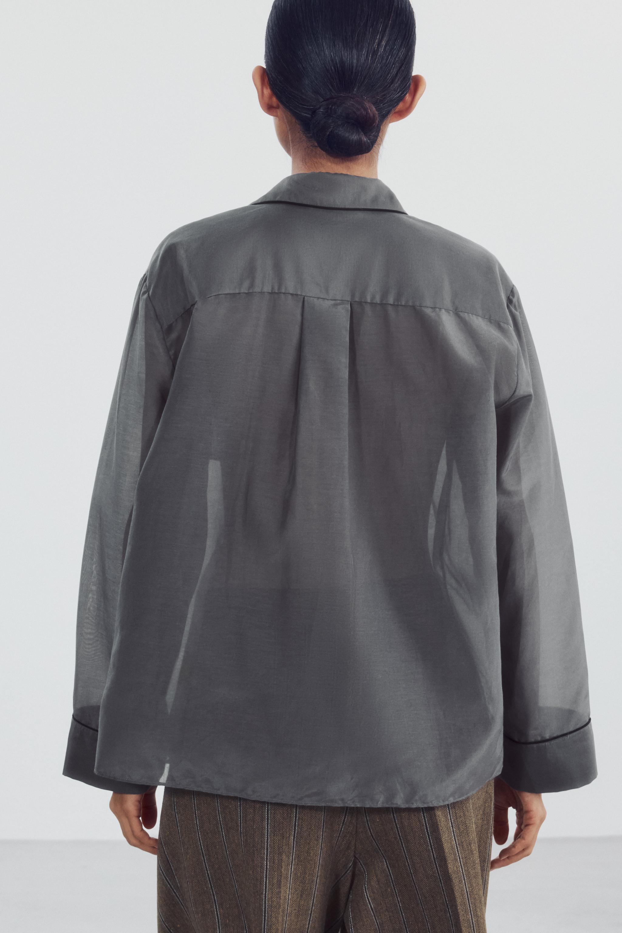 CHEMISE CONTRASTE AVEC SOIE ZW COLLECTION